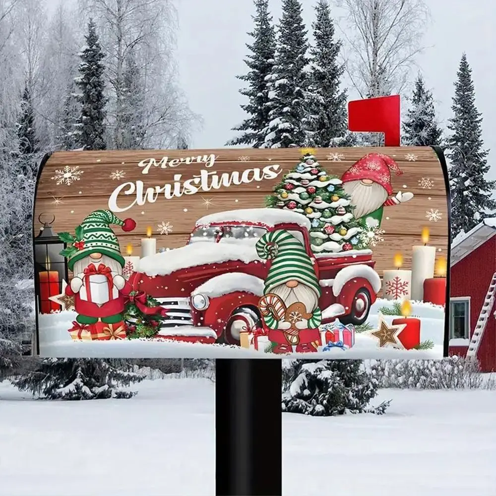 Cloth Printing Mailbox Cover Magnetic Printed Flower Mailbox Sticker DIY Waterproof Letter Post Box Wraps Decor