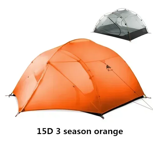 3F UL GEAR 3 Person 4 Season 15D Camping Tent Outdoor Ultralight Hiking Backpacking Waterproof Tents Qingkong