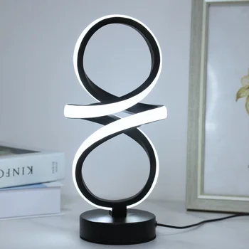 USB Creative spiral LED table lamp, adjustable in 3 colours 1