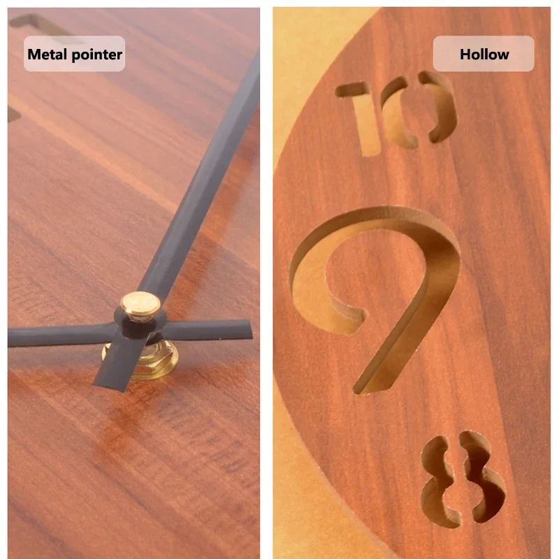3D Wall Clock 12 inch,3d number wall clock for Living Room Kitchen Home Decor