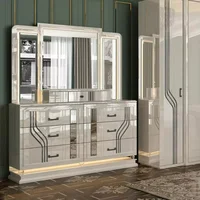 Cadre en bois de haute qualité maison chambre principale ensemble de lit double en bois king moderne ensemble de chambre à coucher de luxe meubles 5