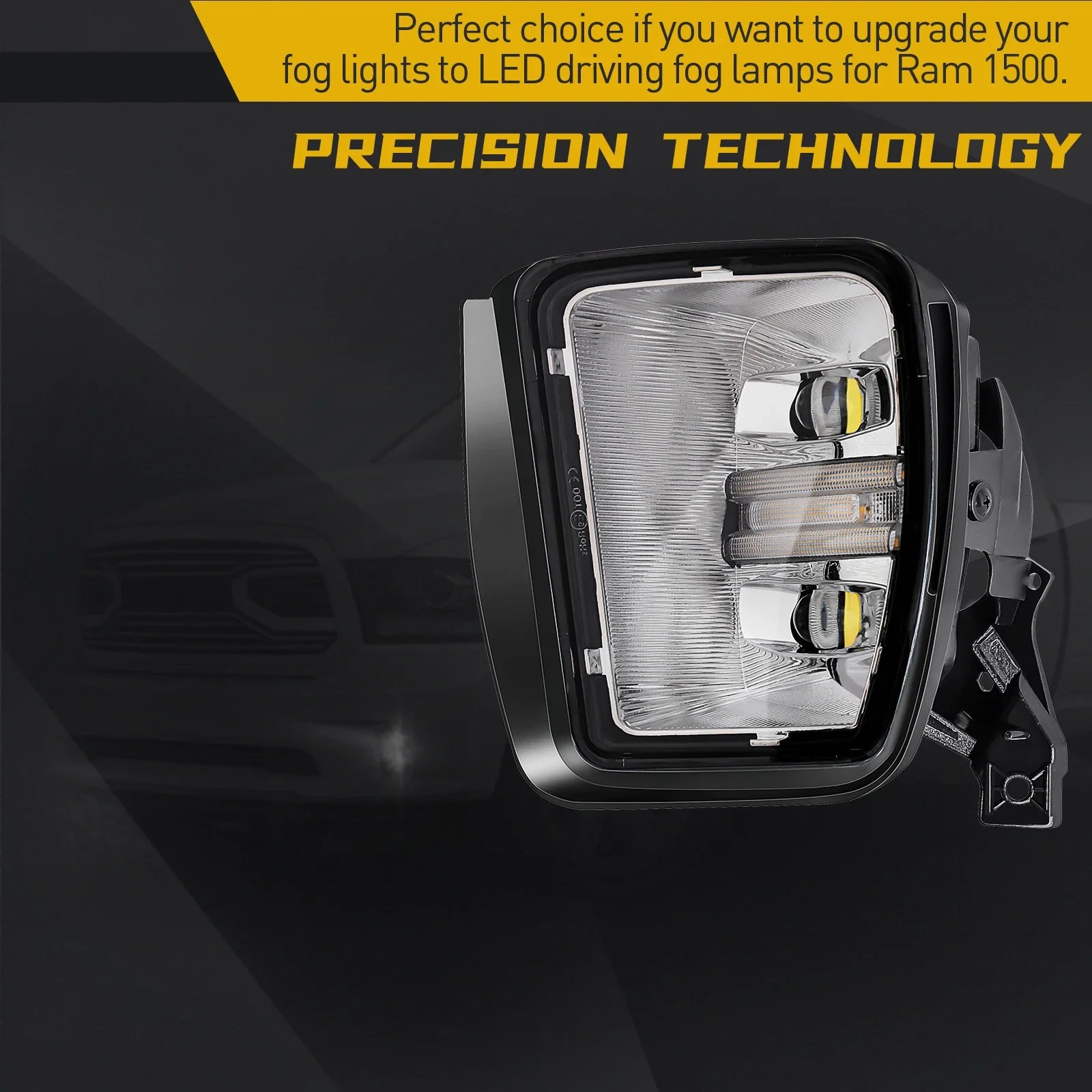 2014 ram 1500 led pod fog lights Fog Light Kit for 2010-2019 Dodge Ram 2500/3500  FCKLightBars