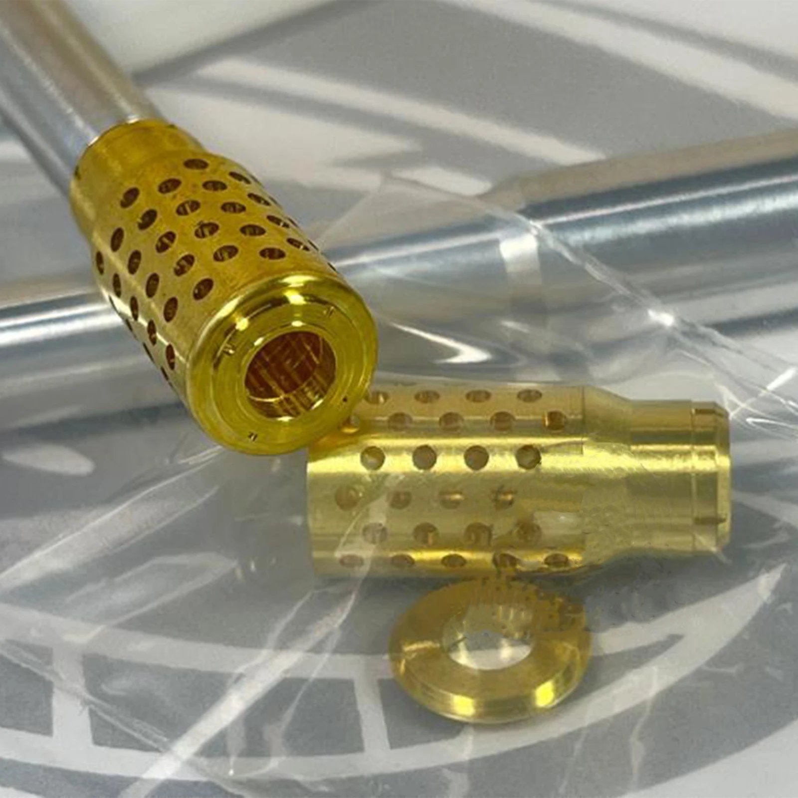 

1 Set High Quality for 1/35 E100 Tank Destroyer Trumpeter 01596 Metal Brake Barrel with Trumpeter Accessories Decoration