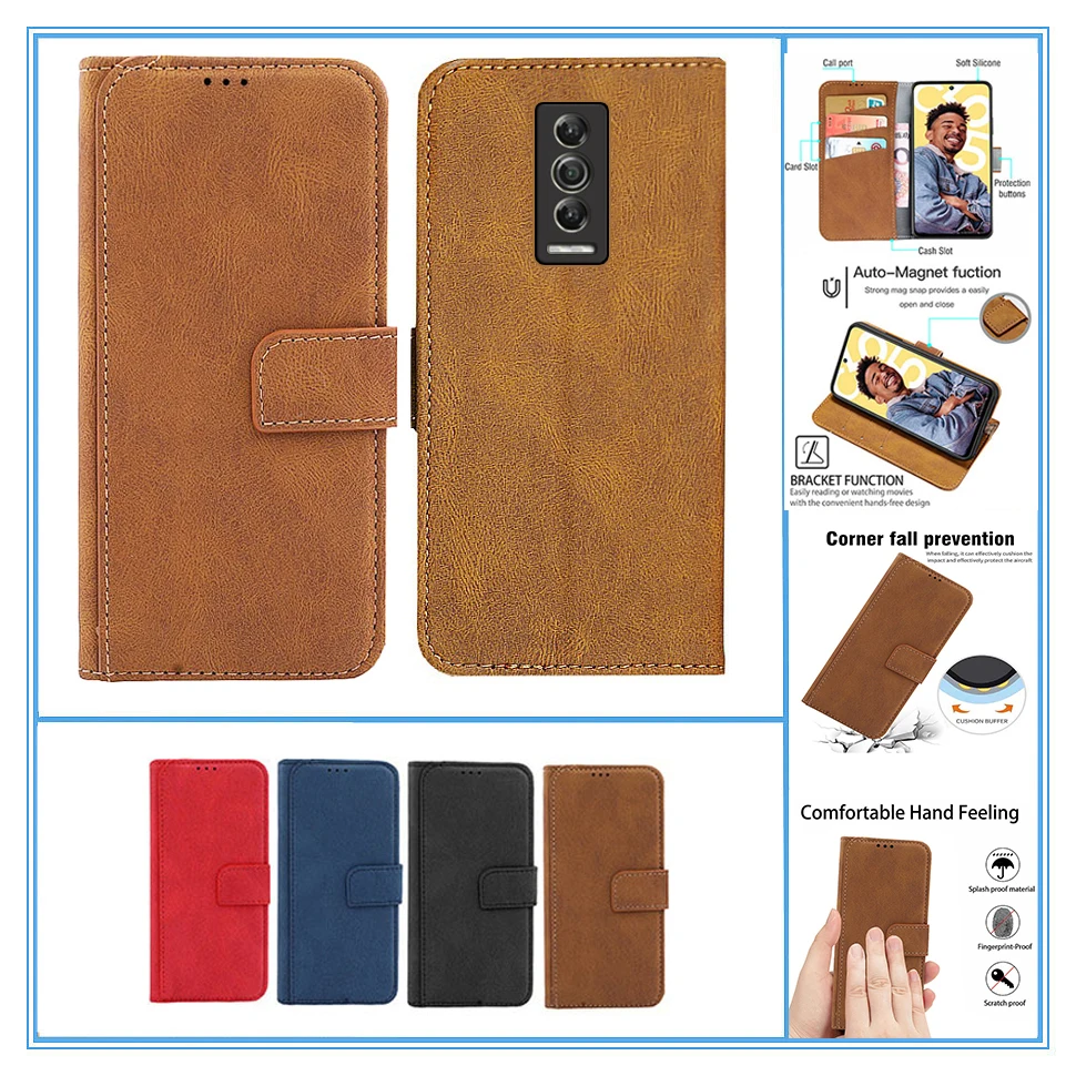 Elegant Flip Leather Wallet Phone Case - Premium Protective Cover and Stylish Shell Bag