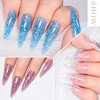 MEET ACROSS 20ml Extension Nail Gel Polish Glitter Vernis Semis Permanent UV Gel For Manicure Nail Art Prolong Construction Gel 4