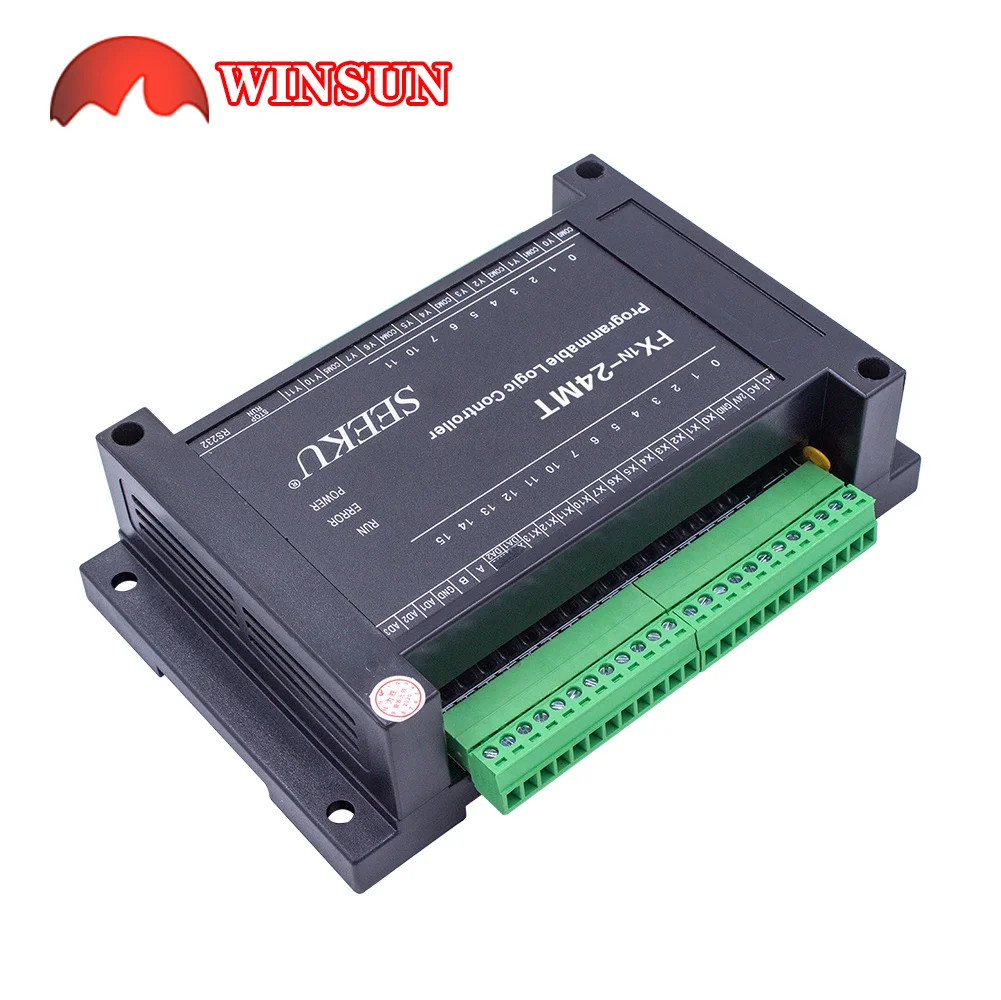 SeekU FX1N-24MT 24MR WS1N 24VDC Ǵ 220VAC PLC  ڵȭ  ̵  ġ Է 14  10 ǽð Ŭ