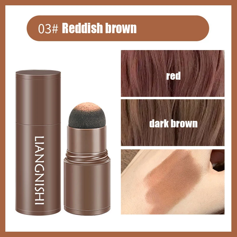 NEW Hair Shadow Stick Powder Water Proof Hair Edge Shadow Eyebrow Powder Black&Brown Coverage Unisex Instantly Hair Makeup Tool 8