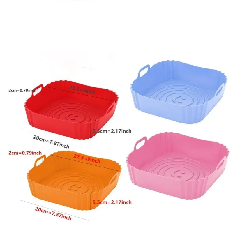Premium Non-Stick Silicone Baking Pan - Reusable Food-Grade Square Oven Tray Mat
