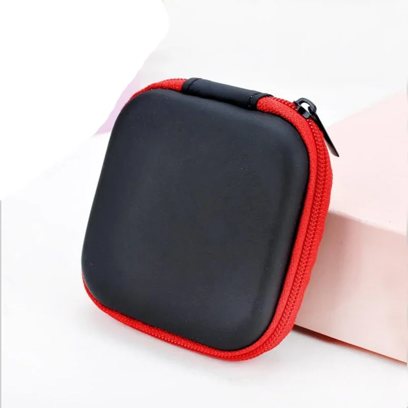 Mini porte-monnaie mignon pour enfants, portefeuille à fermeture éclair pour femmes et hommes, sac de voyage pour écouteurs, clé, câble USB, porte-carte SD