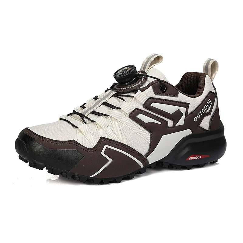 Men's Rotating Lace-Up Casual Breathable Non-Slip Outdoor Sports Shoes, Sizes 40-47