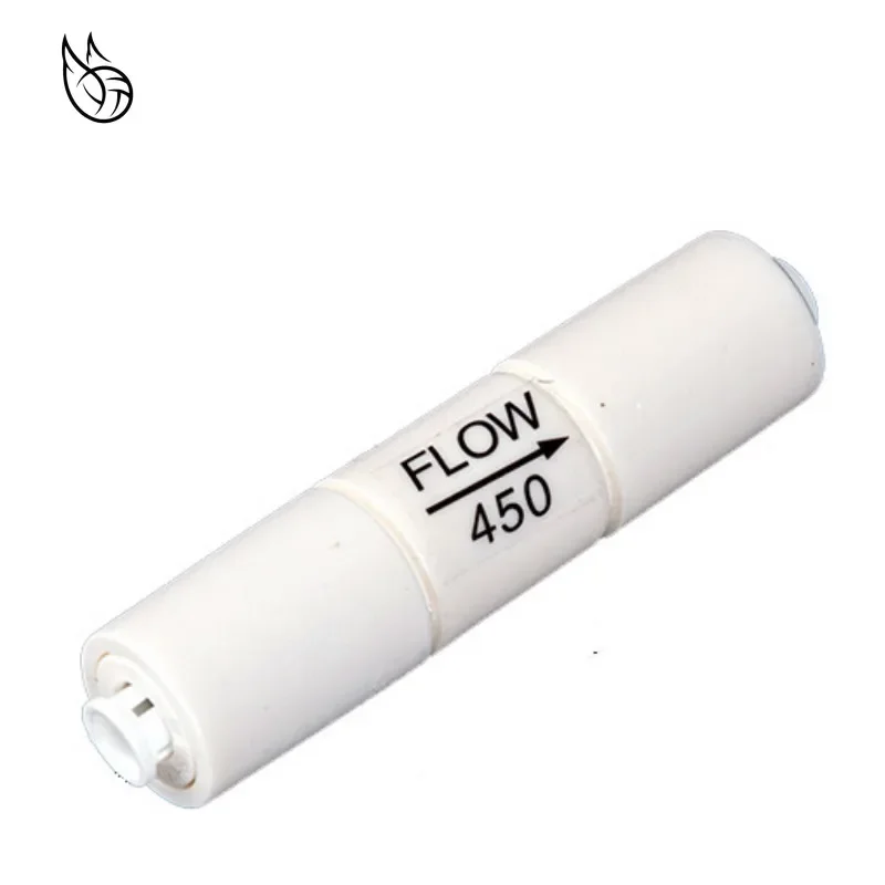 Hose Pipe Fitting Pipe Fitting Water Pipe Fitting 300CC 450CC 800CC 1500CC RO Water System Waste Water Flow Regulater Restrictor 1/4" OD Hose Reverse Osmosis Quick Pipe Fittiing