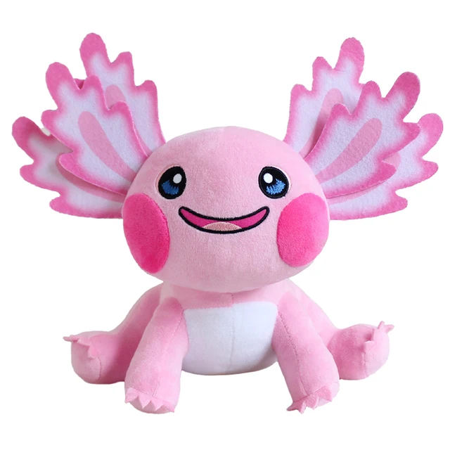 25cm Kawaii Axolotl Plush Toys Cartoon Cute Salamander Stuffed Animal Blue Pink Colorful Anime Doll Kids Christmas Birthday Gift