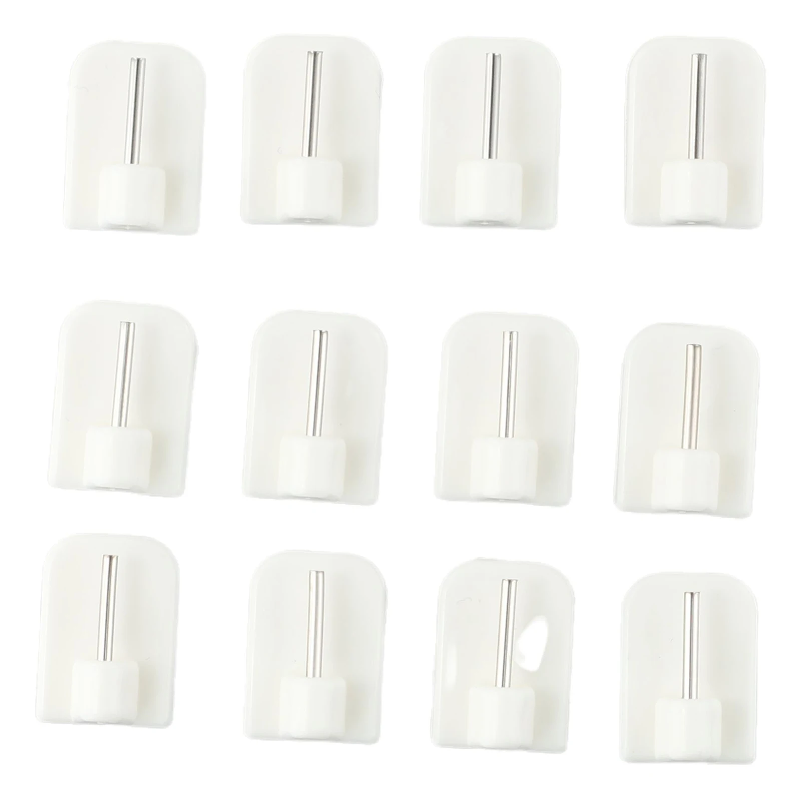 4/8/12PCS Vorhang Haken Selbstklebende Haken Vorhang Stange Haken Halterung Weiß Für Lagerung Rack Küche & fenster Bad Tür Wand Aufhänger – Detail 1