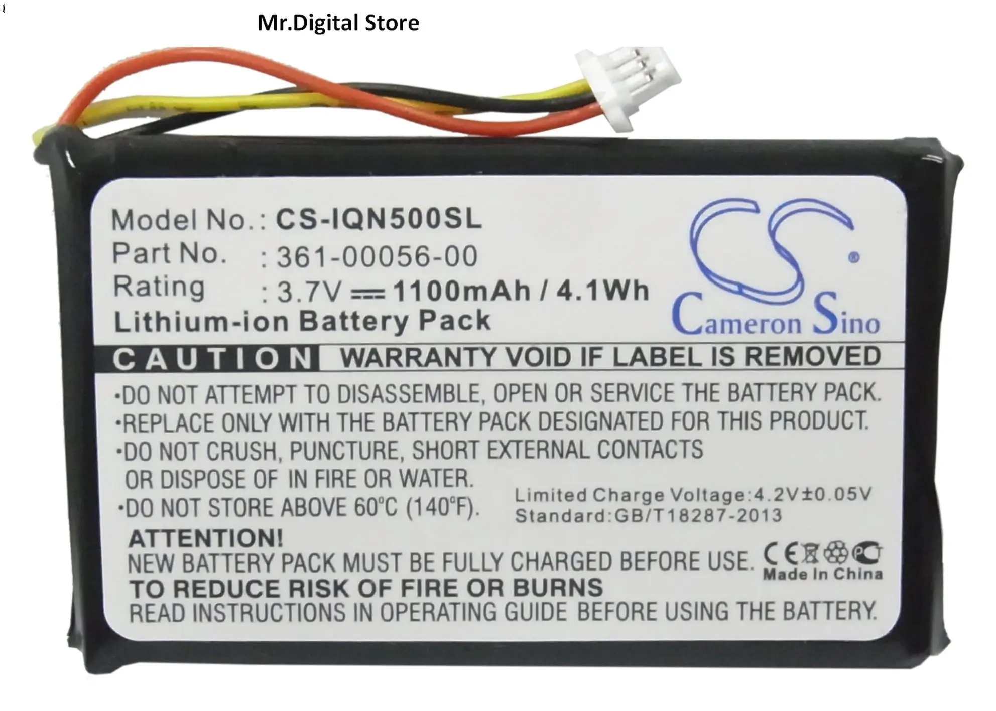 

Cameron Sino 1100mAh Battery for Garmin Drive 50 LM, 51LMT, 52LM, 52LMT, 5 LMT; Nuvi 30, 50, 50LM, 55, 55LM,55LMT