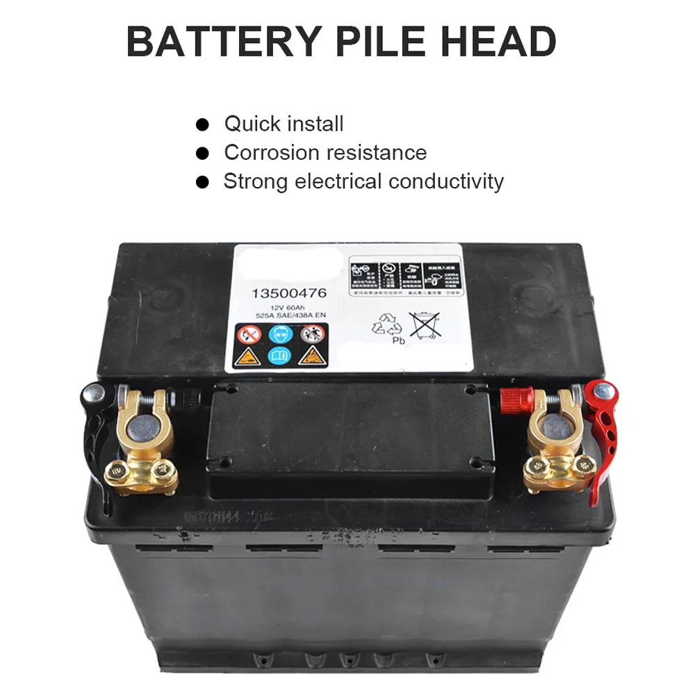 Battery Terminal Connectors Battery Connector Cable Plug Connectors Battery Connectors Electrical Connectors Plug Terminal 2Pcs Car Terminals Top Post 12V Quick Disconnect Cables Connectors Wire Cable Shut-Off Connectors Auto Accessories