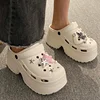Women Clogs 2025 New Arrival Soft EVA Thick Platform Slippers Comfortable Garden Shoes Exquisite Fashion Girls Beach Sandals 4