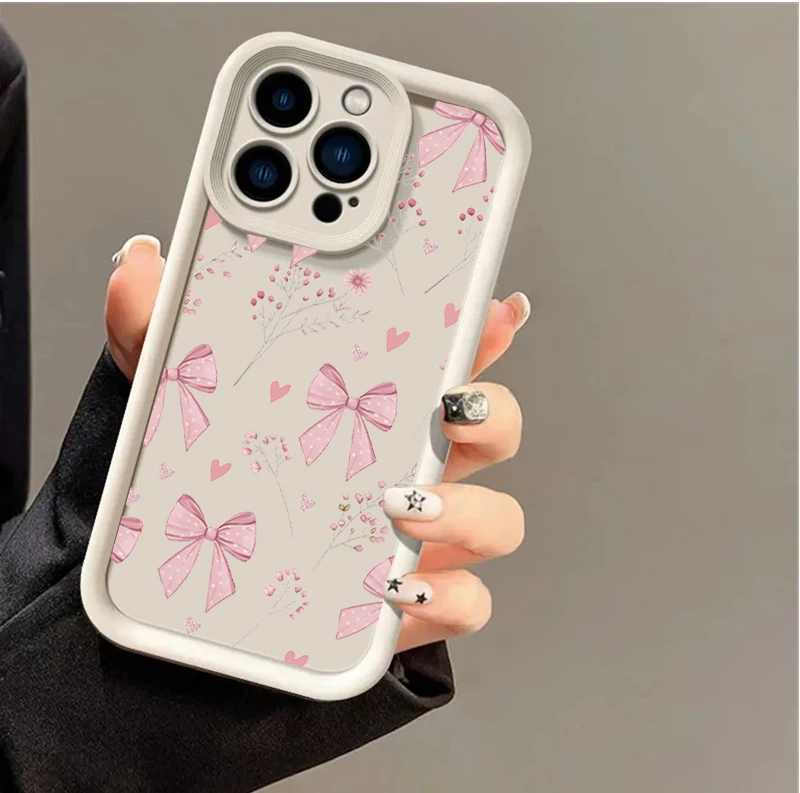 Chic Pink Bow Phone Case