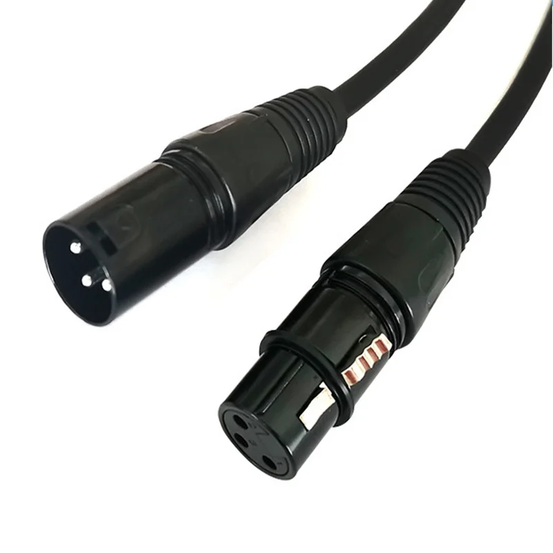 Premium Shielded XLR Audio Cable - High-Purity OFC, Male to Female, Various Lengths