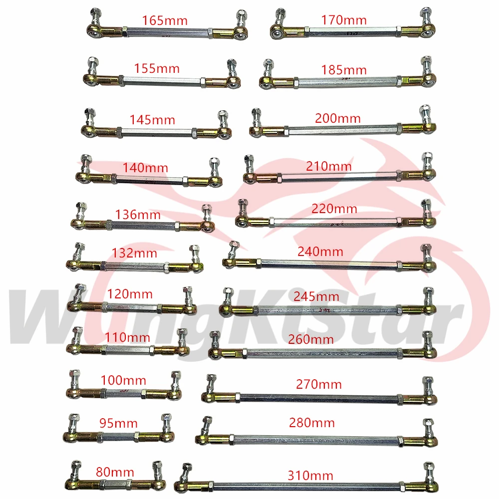 MotorcycleSteeringTieRodkitBallJointM8BallJointerBoltTieRod