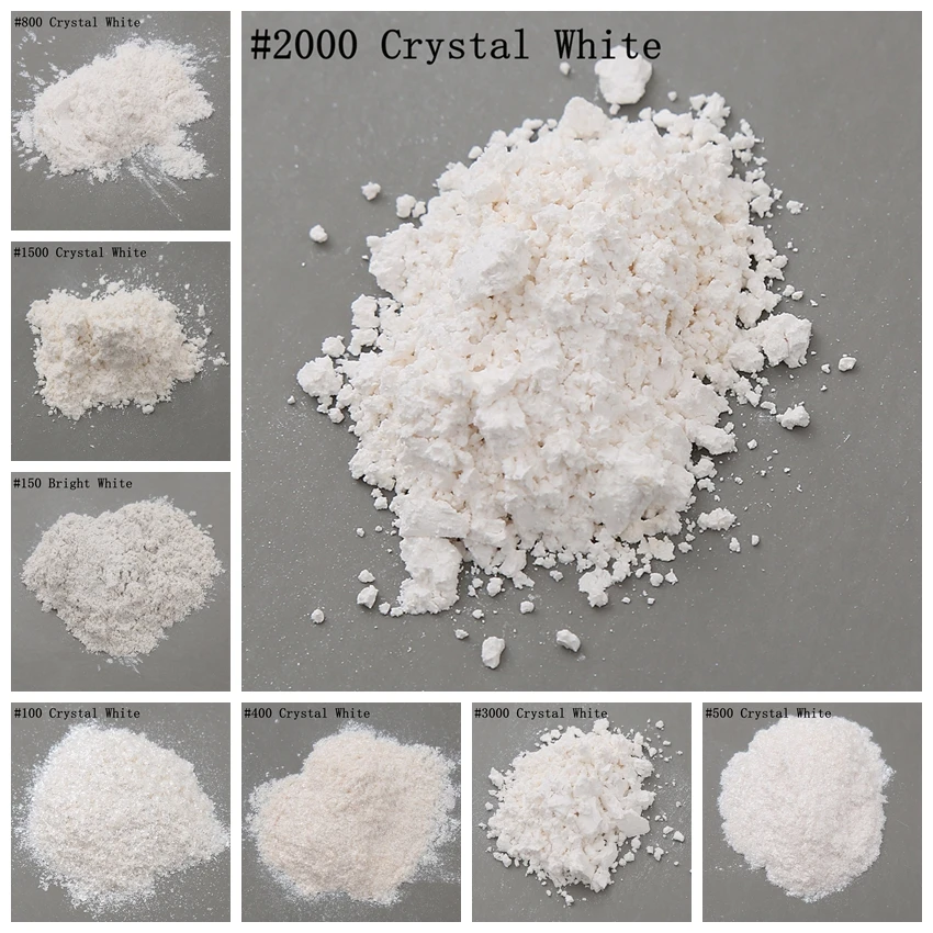 DIY 네일 아트/DIY 공예/에폭시 수지/목욕 폭탄/양초/비누 만들기를 위한 20 그램/가방 반짝 이는 크리스탈 화이트 운모 진주 안료 분말