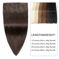 Invisible Hole Flat Pu Tape Human Hair Twin Tabs 25cm Long Tape PU Weft Real Human Hair No Glue Microlink Application 40-50g - Image 3