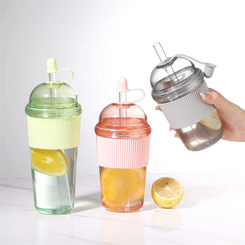 High-Capacity Reusable Beverage Cup with Lid
