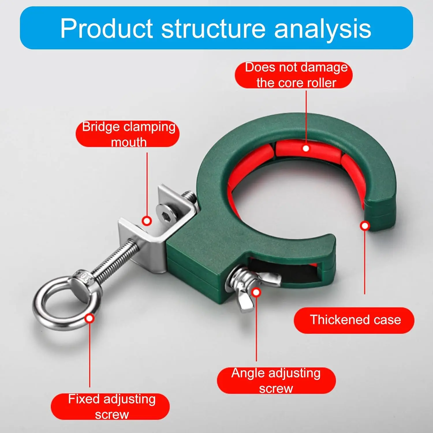 Swivel Pulley Cable Tray Cable Tray Pulley Roller Cable Laying Roller Helper Adjustable Clamp for Efficient Wire Guide Fixation Auxiliary Tool