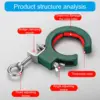 Cable Tray Pulley Roller Cable Laying Roller Helper Adjustable Clamp Pulley for Efficient Wire Guide Fixation Auxiliary Tool 2