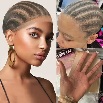 Wholesale Cheap 1/5/10 Pack Invisible HD Wig Cap For Lace Front Wig Transparent Wig Cap for Wig Stocking Wig Caps For Women
