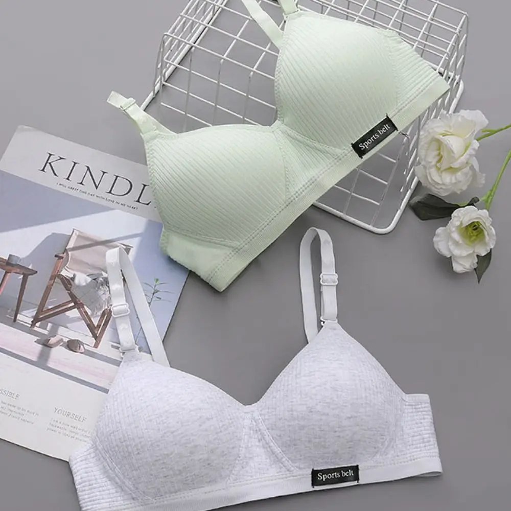 

Seamless Comfortable Breathable Lingerie Girls Gathered Bra Teenage Girls Bra Push Up Bralette