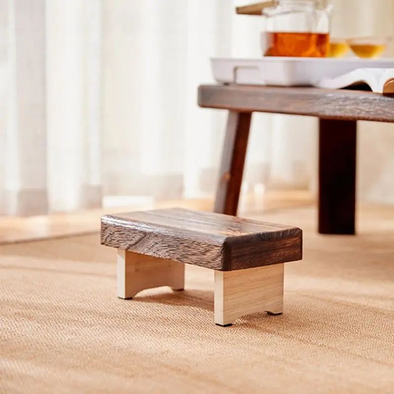 Solid Wood Folding Meditation Bench Step Stool Foot Rest Stool folding stool foot stool for Kids Toddlers 22x12x10 cm 39.5x24.5x14.5cm