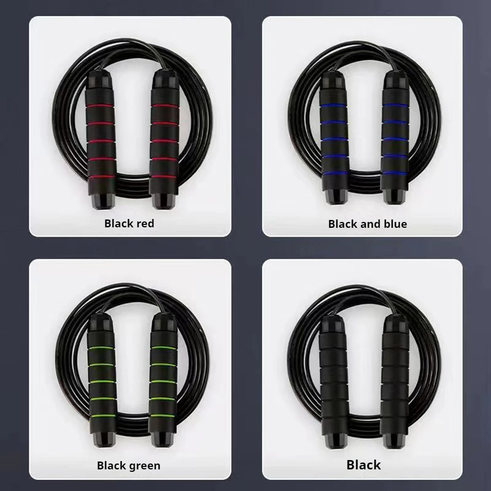 Adjustable Length Steel Wire Jump Rope with Anti-Slip Foam Grips Indoor Outdoor Cardio Exercise Equipment for Weight Loss