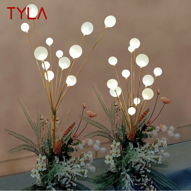 

TYLA LED Road Lead Wedding Lights Decoration Golden Fruit Tree Shape for Hall Party Stage Landscape Lamp