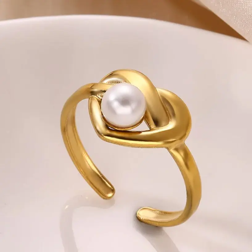 Stainless Steel Heart Ring For Women