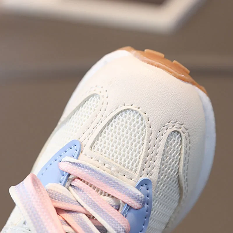 Children's Spring and Autumn New Casual Sports Shoes Fashionable Girls' Running Shoes Baby Shoes Boys' Breathable Mesh 5