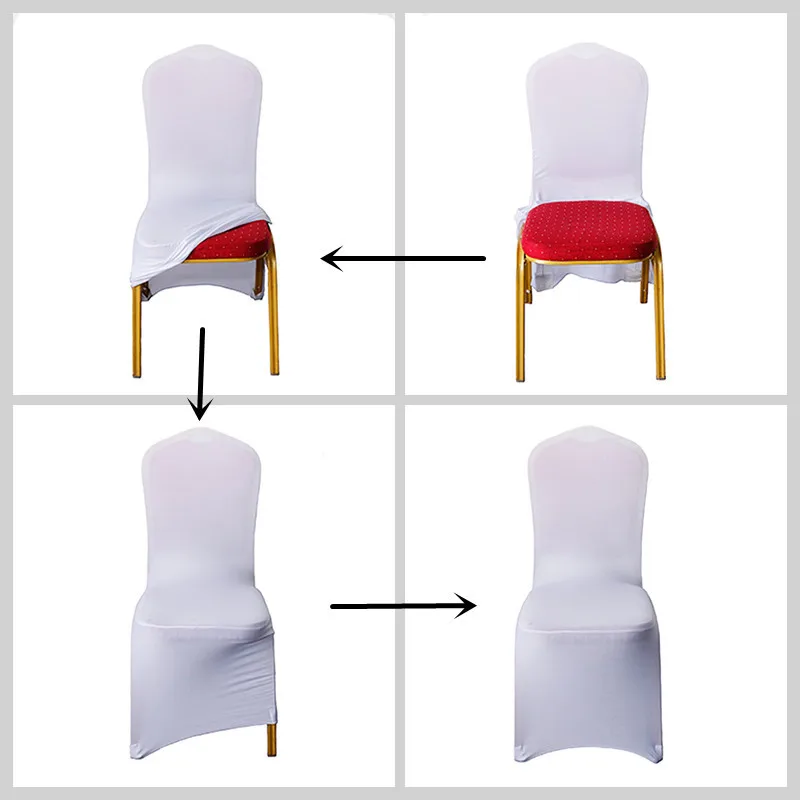 WHITE Chair Covers for Party Events