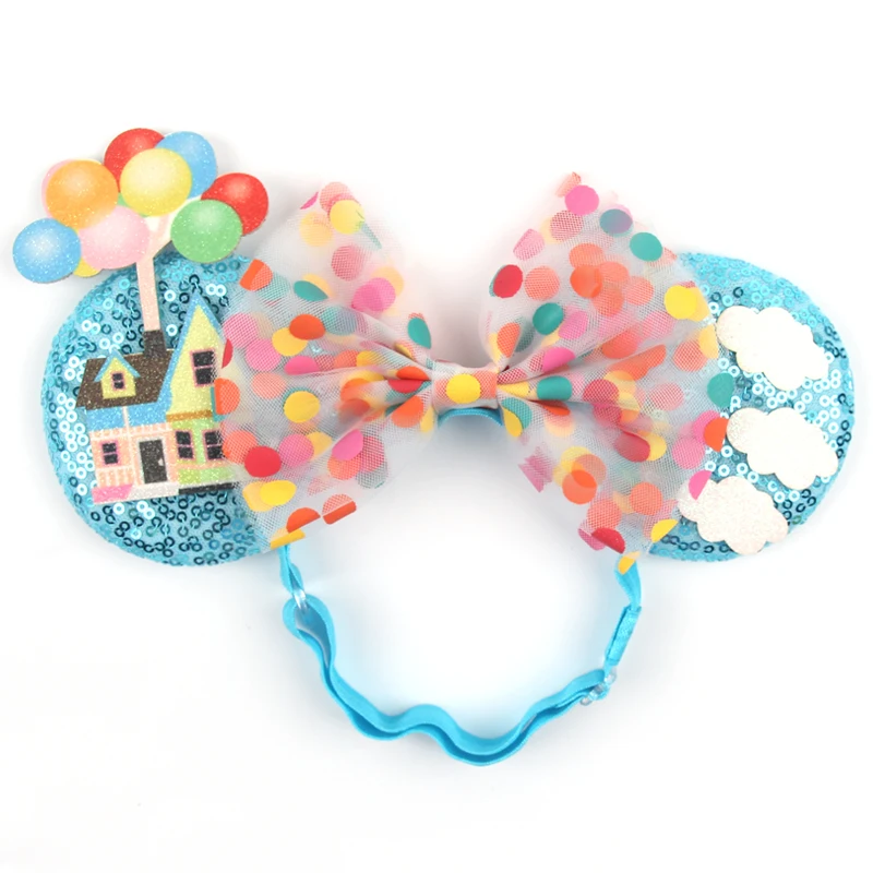 2024 New Disney Ears Adjustable Elastic Headband Adult Mickey Mouse Nylon Hairband Kids Hair Accessories Festival Trip Party DIY disney rainbow bow mickey mouse headband new shanghai disney ears costume headband cosplay plush adult kids headband gift