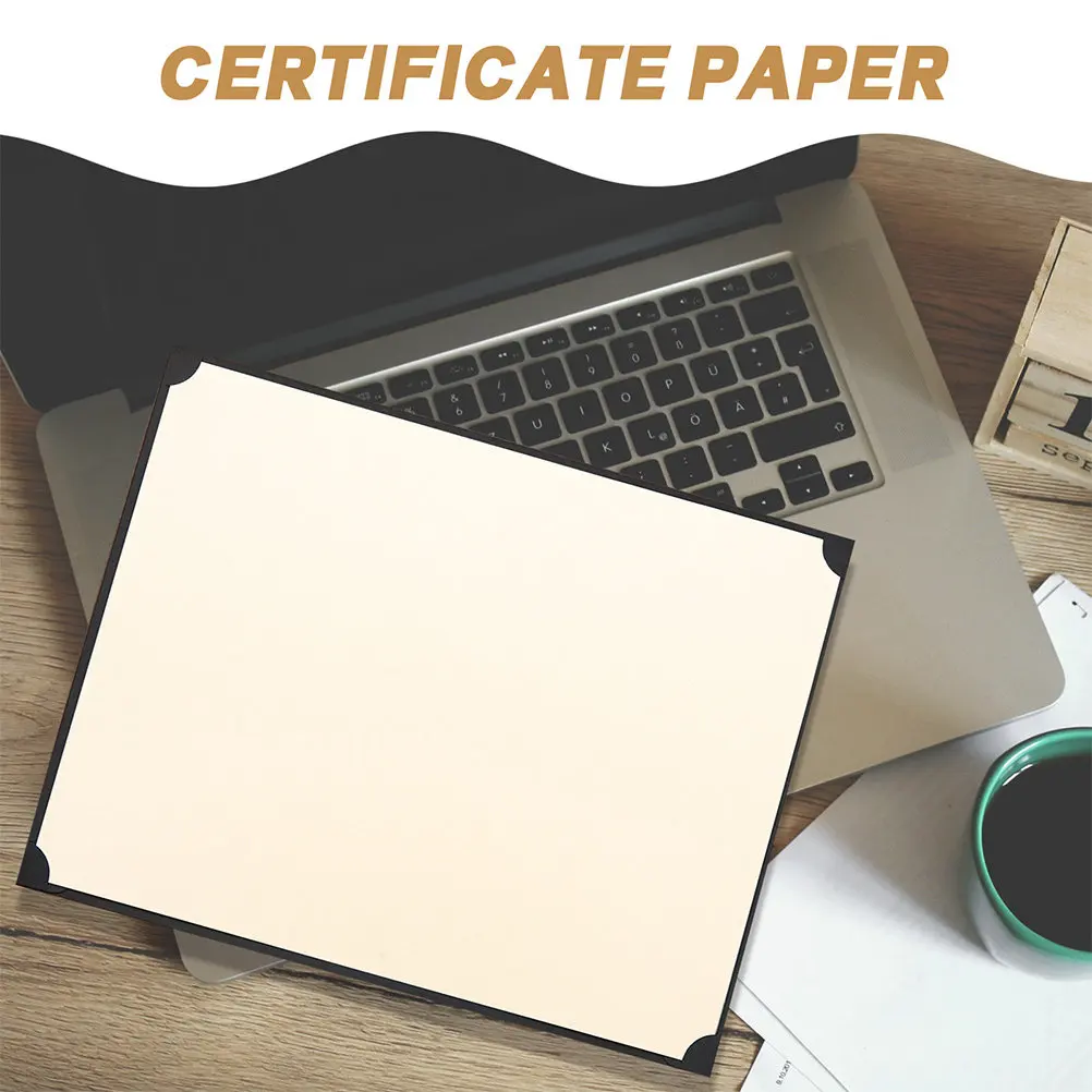 10Pcs A4 인증서 내부 용지 인쇄용 빈 졸업장 용지 맞춤형 수상 인증서 스포츠 수업 졸업