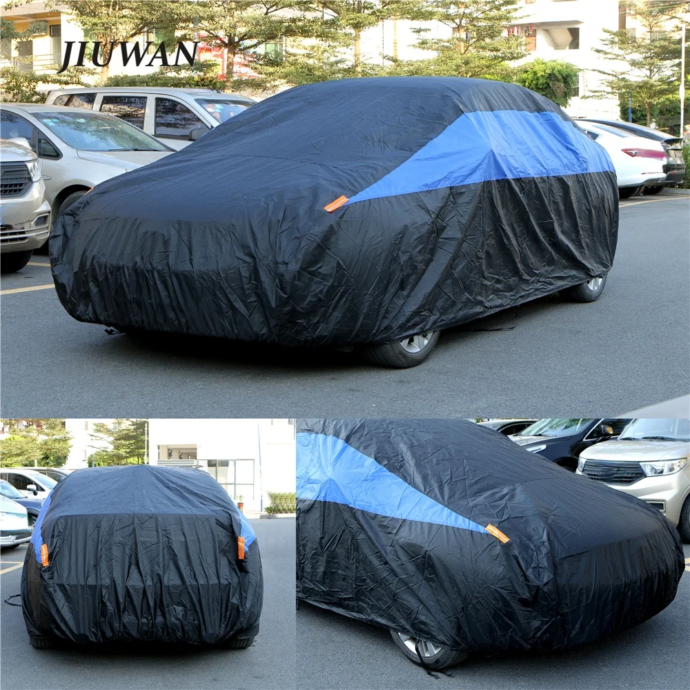 1pc Exterior Car Cover Universal Waterproof Dustproof UV Protection Car Protective Cover for Hatchback Sedan SUV Full Covers
