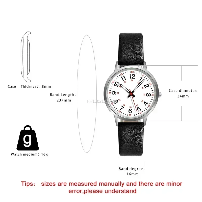 Fashion Men Watches Luminous Hands Clock Luxury Sports Date Quartz Wristwatch Men Leather Watch Watch for Women 6