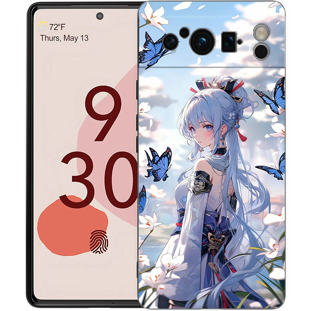 Genshin Impact Wanderer Shockproof Black Silicone Phone Case