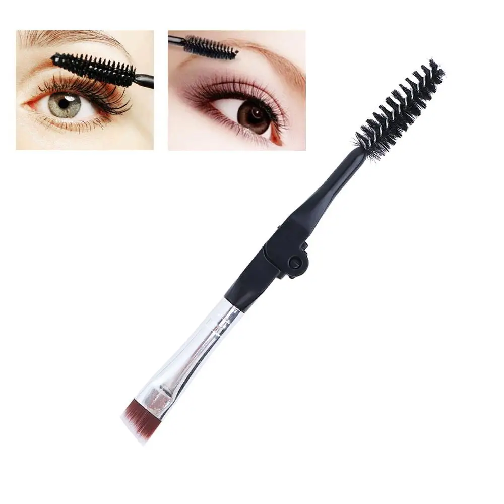 

Brush Grooming Tool Eyelash Separator Mascara Applicator Spoolie Brush Foldable Eyebrow Brush Duo Angled Eyebrow Brush