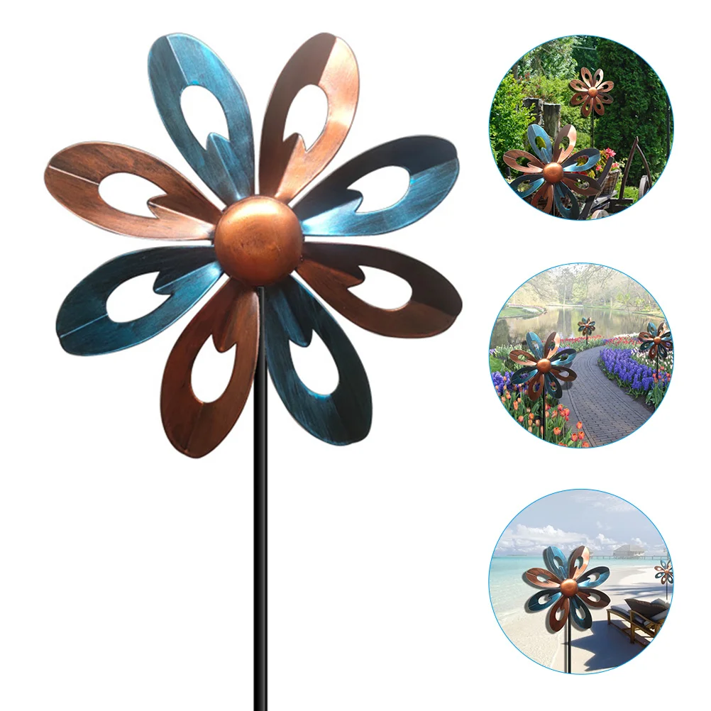 

Garden Rotary Windmill Plug-In Decorative Garden Iron Art Windmill Outdoor Garden Yard Decor Garden Decorations Garden Decor