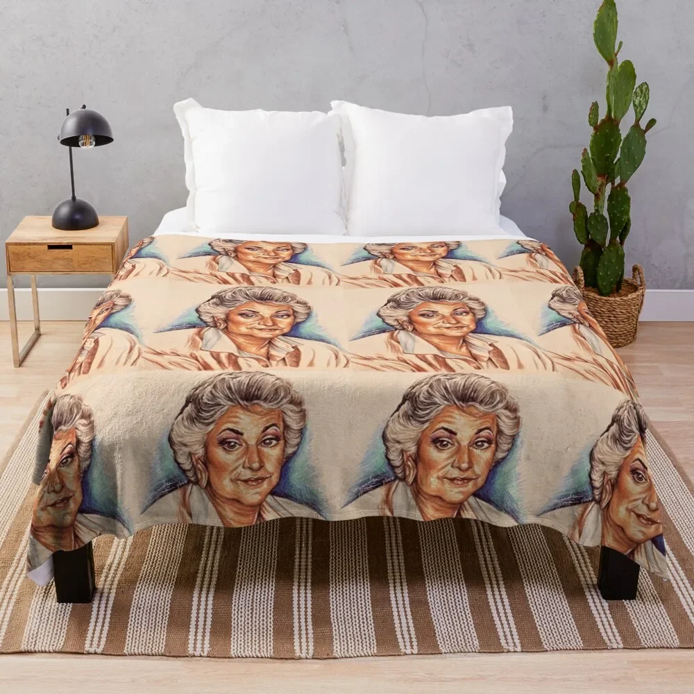 

Dorothy Zbornak Or Bea Arthur Throw Blanket Camping Blanket Blanket Luxury Hairy