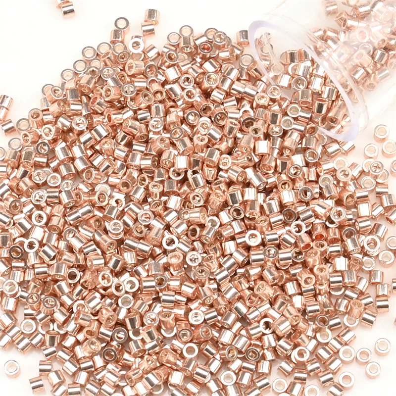 Elegant Metallic Seed Beads in Golden & Silver Tones - 1200pcs