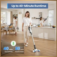 Aspirateur sans fil LAMZIEN V9, autonomie de 30000 PA/40 minutes, filtration HEPA efficace, avec phare LED, aspirateur portatif léger pour poils d'animaux, tapis et sols en bois dur 3