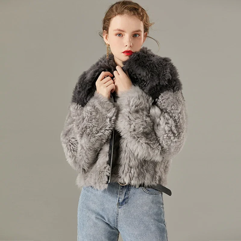 

Super Quality Genuine Wool Female Jacket Autumn Winter Real Sheepskin Women's Coats Warm Women's Clothing Casaco De Pele Zjt1602