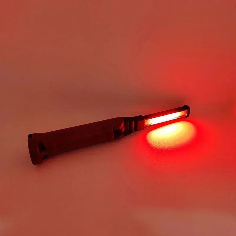 Rechargeable COB Work Light 180&deg; Rotating Foldable Flashlight Outdoor Camping Strong Car Repair Magnetic Suction Lamp With Hook