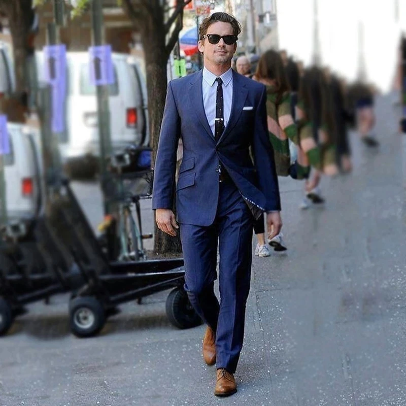 New Business Men Suits Beach Men Suit Slim Fit 2 Piece Tuxedo Custom Blazer Groom Male Suits Jacket+Pants