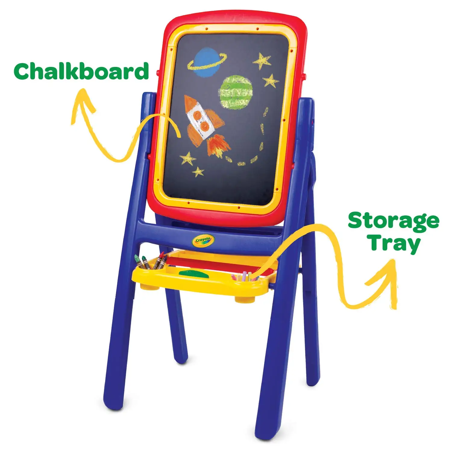 Crayola 2-Sided Easel Children's Creative Foldable Drawing Board 5033-01